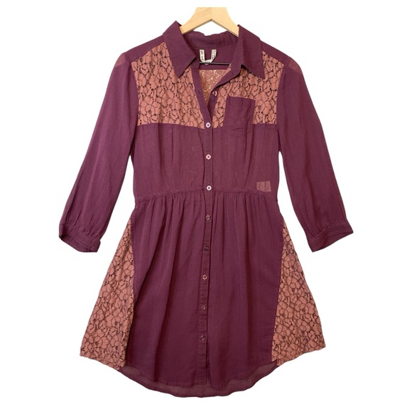 Free People Tops - Free People Cotton Blend Lace Tunic Size 4 Bohemian Romantic‎ Feminine